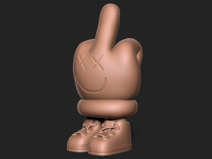 Middle Finger 3D Baskı Modeli