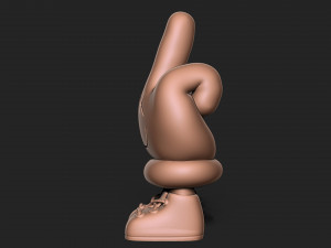 Middle Finger 3D Baskı Modeli