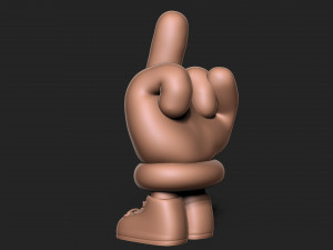 Middle Finger 3D Baskı Modeli