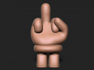 Middle Finger 3D Baskı Modeli