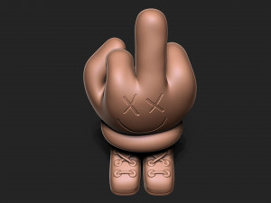 Middle Finger 3D Baskı Modeli