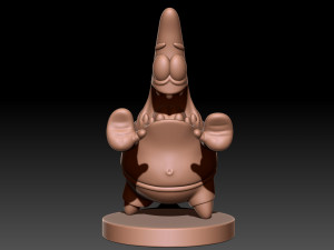 Patrick Star with base Model do druku 3D