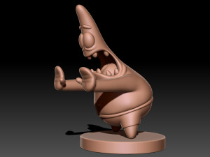 Patrick Star with base Model do druku 3D