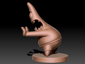 Patrick Star with base Model do druku 3D