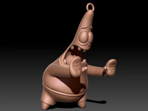 Portachiavi Stella di Patrick Modello di stampa 3D