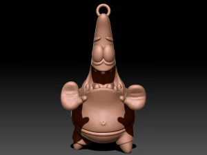 Patrick Star keyhain 3D Print Model