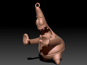 Patrick Star keyhain 3D Print Model