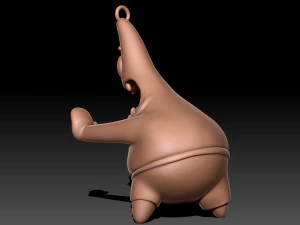 Patrick Star keyhain 3D Print Model