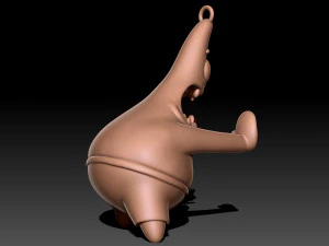 Patrick Star keyhain 3D Print Model