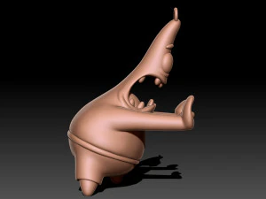 Patrick Star keyhain 3D Print Model