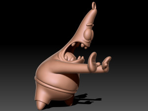 Patrick Star keyhain 3Dプリントモデル