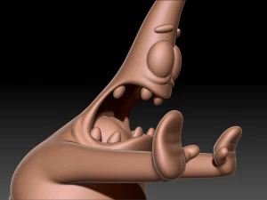 Patrick Star keyhain 3D Print Model
