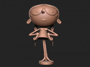 Wednesday addams with base 3D Print Model