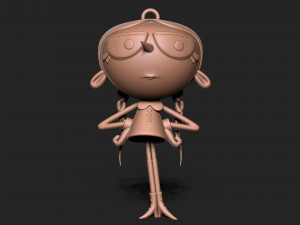 Wednesday addams keychain Modelo de impresión 3D
