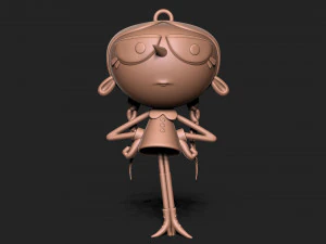 Wednesday addams keychain 3D Print Model