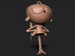 Wednesday addams keychain 3D Print Model