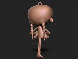 Wednesday addams keychain 3D Print Model