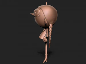 Wednesday addams keychain 3D Print Model