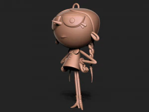 Wednesday addams keychain 3D Print Model