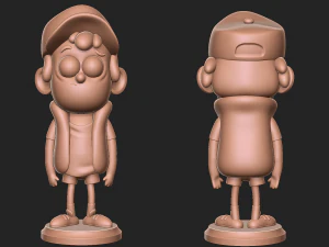 Dipper Gravity Falls z podstawą Model do druku 3D