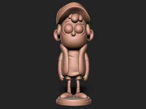 Dipper Gravity Falls with base Modèles 3D en vedette
