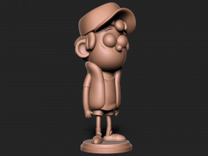 Dipper Gravity Falls with base Modèles 3D en vedette
