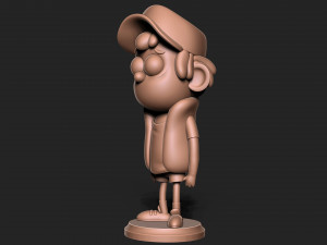 Dipper Gravity Falls with base Modèles 3D en vedette