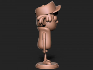 Dipper Gravity Falls with base Modèles 3D en vedette