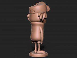 Dipper Gravity Falls with base Modèles 3D en vedette