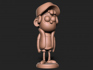 Dipper Gravity Falls with base Modèles 3D en vedette