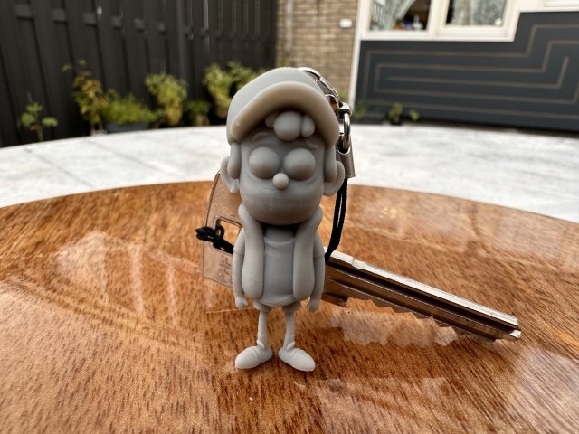 Dipper Gravity Falls Keychain 3D 프린트 모델 .c4d .max .obj .3ds .fbx .stl .blend 
