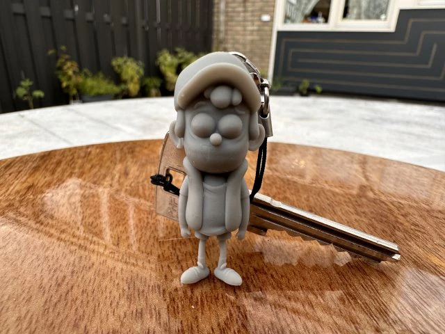 Dipper Gravity Falls Keychain 3D Print Model .c4d .max .obj .3ds .fbx .stl .blend 