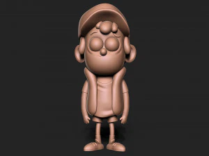 Dipper Gravity Falls Keychain 3D Print Model