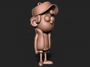 Dipper Gravity Falls Keychain 3D 프린트 모델