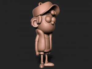 Dipper Gravity Falls Keychain 3D Print Model