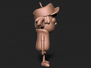 Dipper Gravity Falls Keychain 3D 프린트 모델