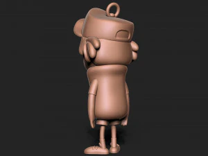 Dipper Gravity Falls Keychain 3D Print Model