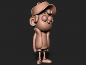 Dipper Gravity Falls Keychain 3D 프린트 모델