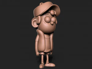 Dipper Gravity Falls Keychain 3D Print Model