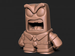 Anger sculpture for 3d printing cartoon Inside out 3D 프린트 모델