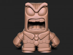 Anger sculpture for 3d printing cartoon Inside out 3D 프린트 모델