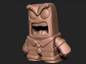 Anger sculpture for 3d printing cartoon Inside out 3D 프린트 모델