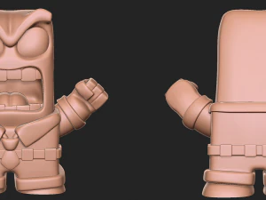 Scultura di rabbia per cartone animato stampato in 3D Inside out Modello di stampa 3D