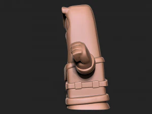 Scultura di rabbia per cartone animato stampato in 3D Inside out Modello di stampa 3D