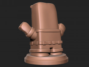 Anger sculpture for 3d printing cartoon Inside out with base 3D Print Model