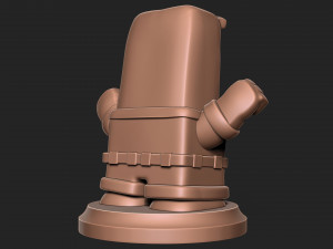 Anger sculpture for 3d printing cartoon Inside out with base 3D Print Model