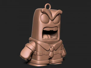 Anger - Inside out keychain 3D Print Model
