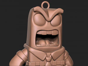 Anger - Inside out keychain 3D Print Model