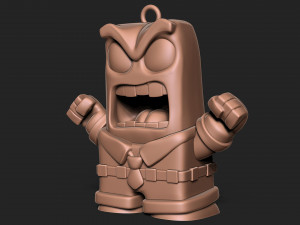 Anger - Inside out keychain 3D 프린트 모델