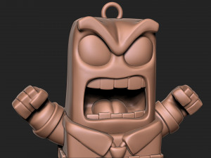 Anger - Inside out keychain 3D 프린트 모델